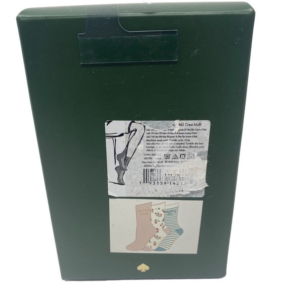 NEW Kate Spade Met My Match Wedding Crew Socks 3 Pack - Picture 3 of 4